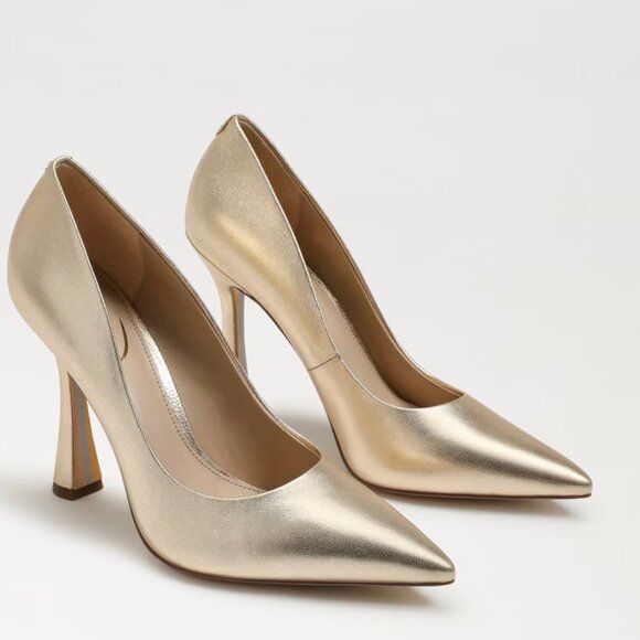 Sam edelman antonia gold heels NIB - Picture 1 of 9